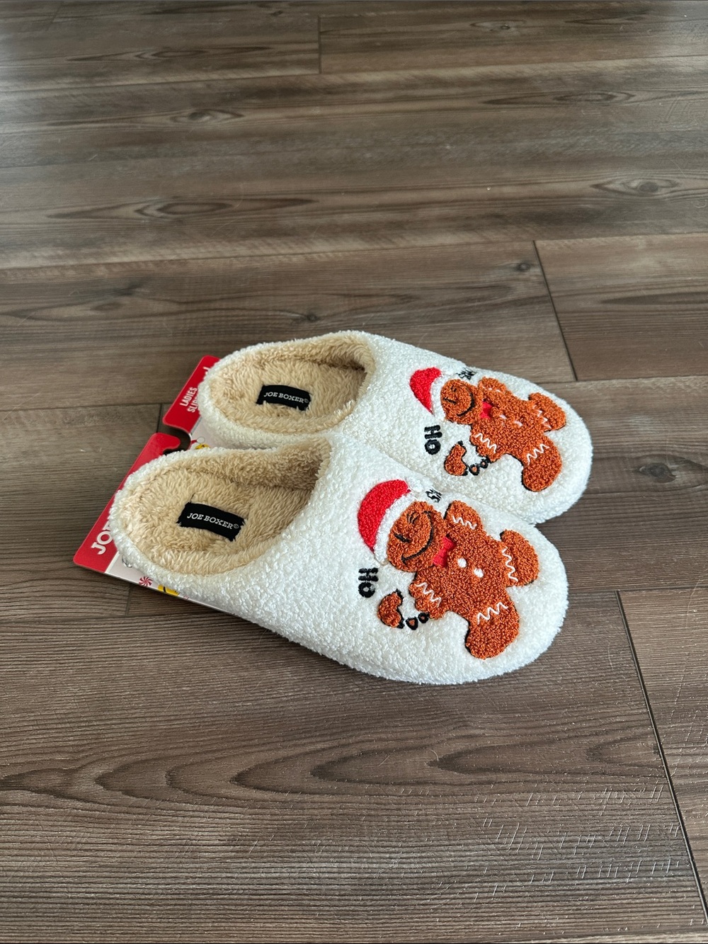 Gingerbread Man Slippers - Picture 2 of 8